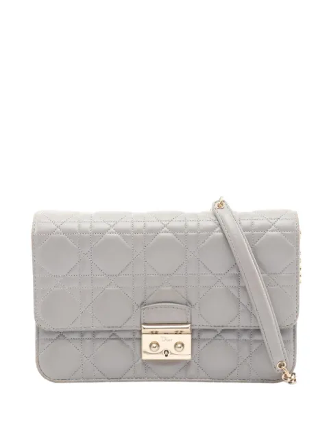 Christian Dior Pre-Owned 2000s Cannage Miss Dior shoulder bag Grey 1060719