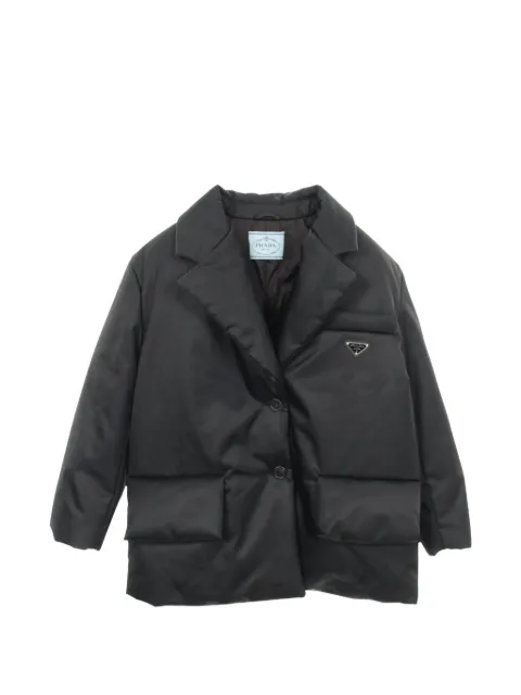 Prada Pre-Owned 2000s Re-Nylon button-down jacket Black 1053578