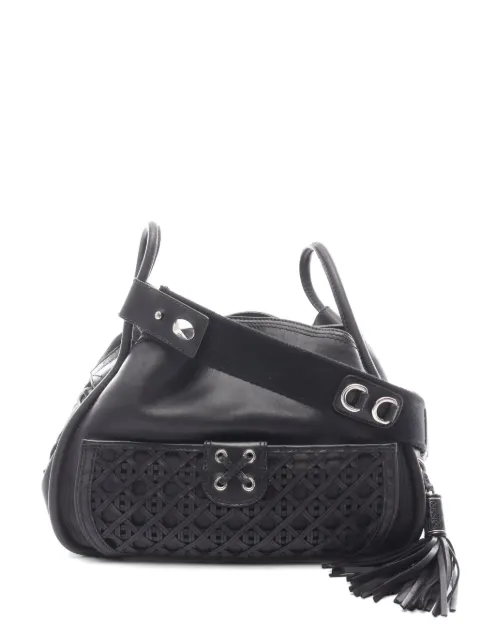 Christian Dior Pre-Owned 2010s Cannage lace-pocket shoulder bag Black 1060665