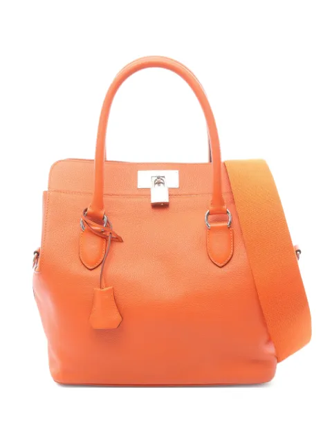 Hermès Pre-Owned 2014 26 Toolbox tote bag Orange 1068818RINSQUARE