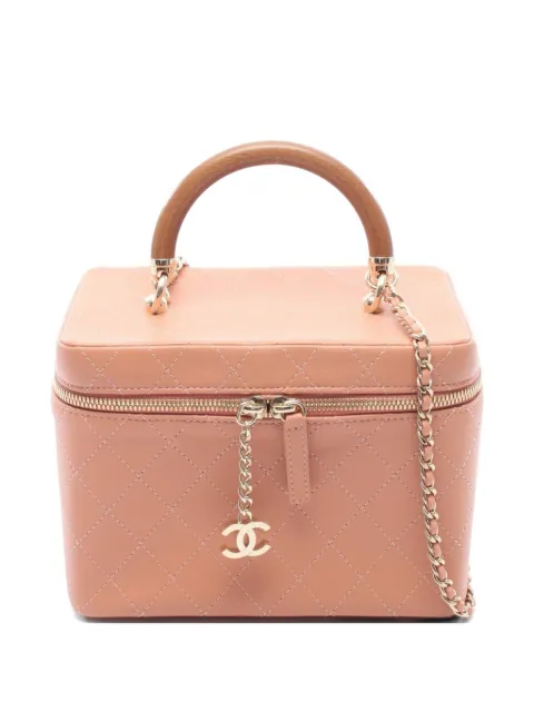 CHANEL Pre-Owned 2018-2019 matelassé cross body bag Pink 107418926669598