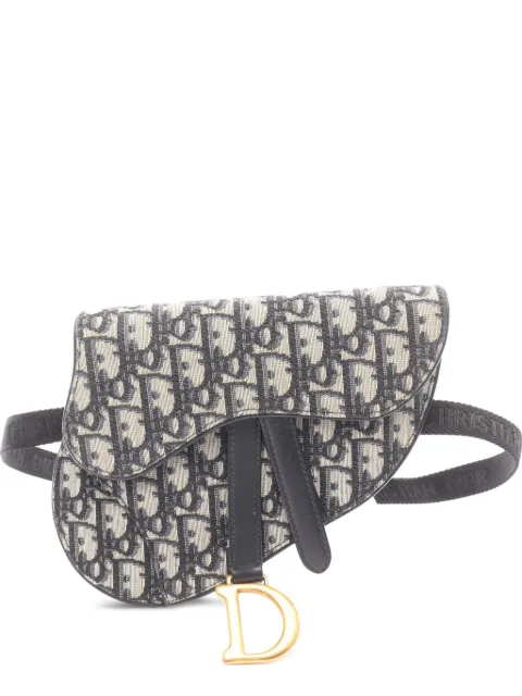 Christian Dior Pre-Owned 2010s Saddle Oblique belt bag Grey 1064753