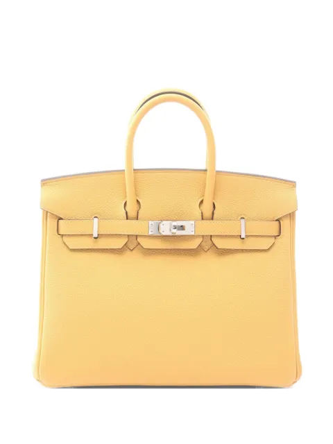 Hermès Pre-Owned 2025 Birkin 25 Togo handbag Yellow 1072808K