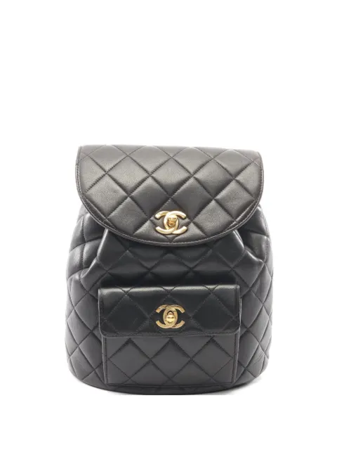 CHANEL Pre-Owned 1994-1996 Matelassé backpack Black 10730193716544