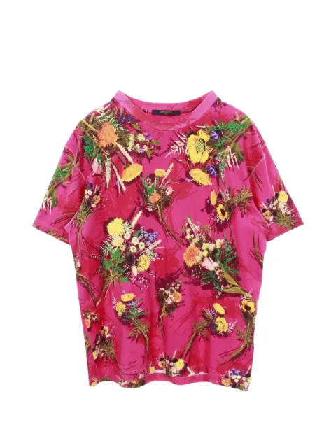 Louis Vuitton Pre-Owned 2010s floral-print T-shirt Pink 1050406