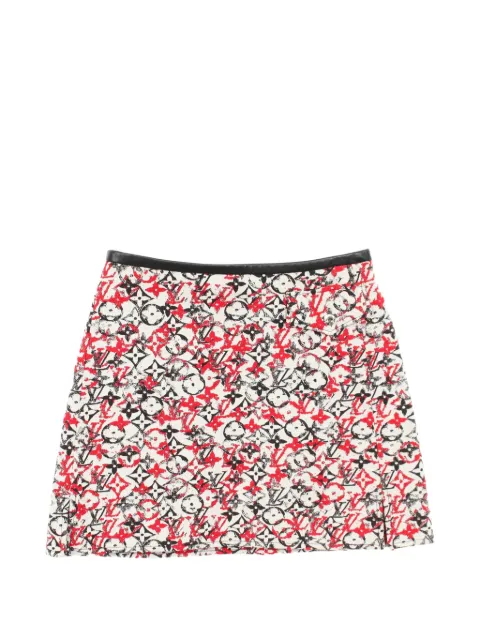 Louis Vuitton Pre-Owned 2010s Monogram mini skirt White 1054475
