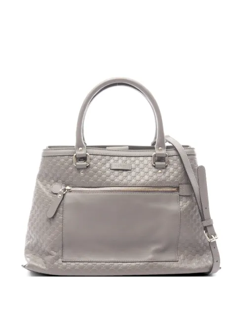 Gucci Pre-Owned 2010s Micro GG Guccissima handbag Grey 1064065