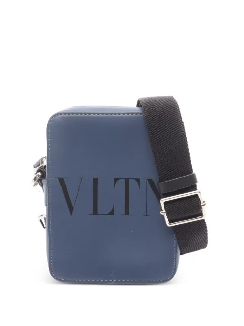Valentino Garavani Pre-Owned 2010 leather messenger bag Blue 1072251