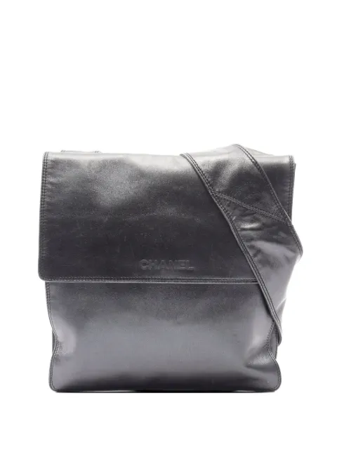 CHANEL Pre-Owned 1997-1999 leather shoulder bag Black 10664075870699