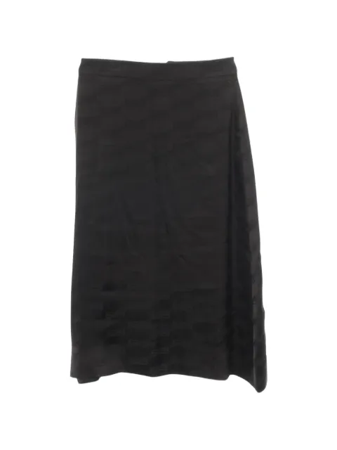 Balenciaga Pre-Owned 2010s BB logo-pattern skirt Black 1057288
