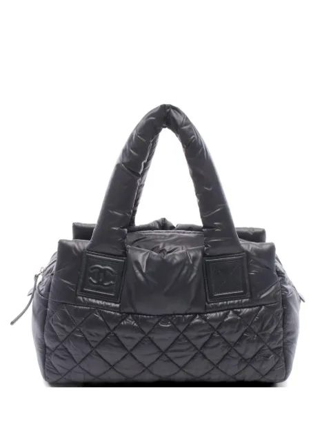 CHANEL Pre-Owned 2013-2014 Coco Cocoon quilted tote bag Black 107334718437884