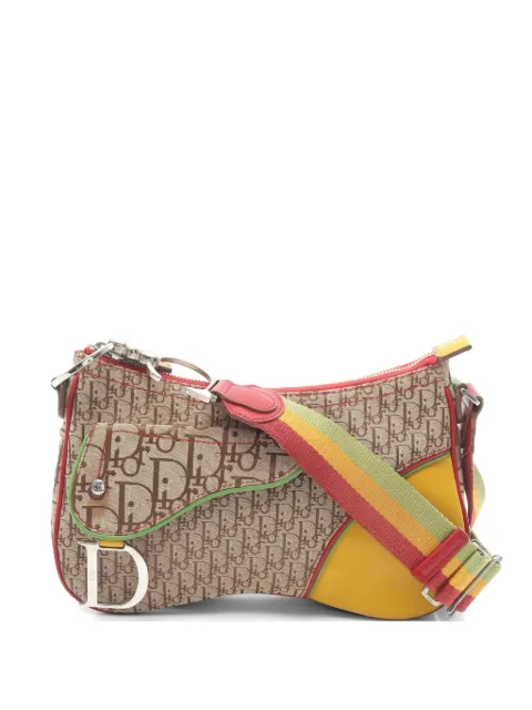 Christian Dior Pre-Owned 2000s Rasta Trotter Saddle crossbody bag Neutrals 1068573