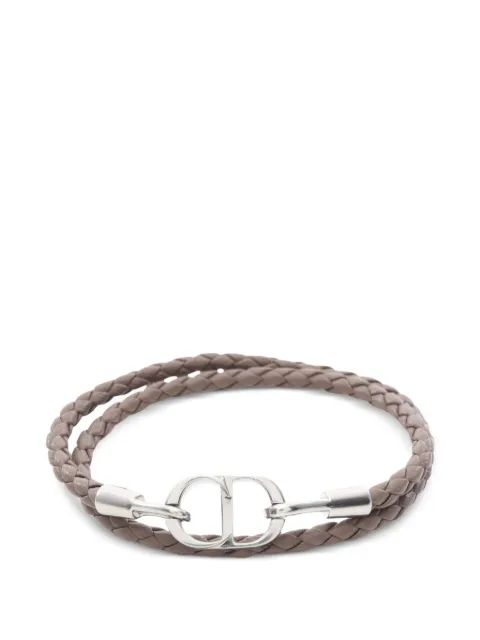 Christian Dior Pre-Owned CD Icon braided bracelet Silver 1070068