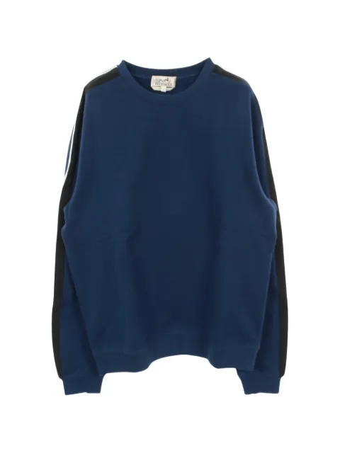 Hermès Pre-Owned 2020s Run H cotton sweatshirt Blue 1045863