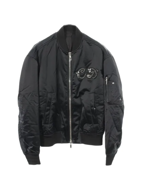 Christian Dior Pre-Owned 2010s x Kenny Scharf CD logo bomber jacket Black 1069690