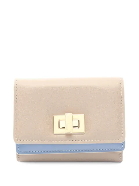 Fendi Pre-Owned 2020s Way leather wallet Neutrals 1074154