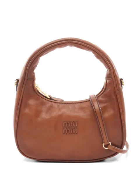 Miu Miu Pre-Owned 2020s Vitello Antic handbag Brown 1070094
