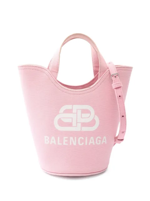 Balenciaga Pre-Owned 2010s wave canvas tote bag Pink 1062972