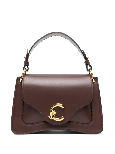 Coccinelle logo-plaque leather tote bag Brown E1SSK180221