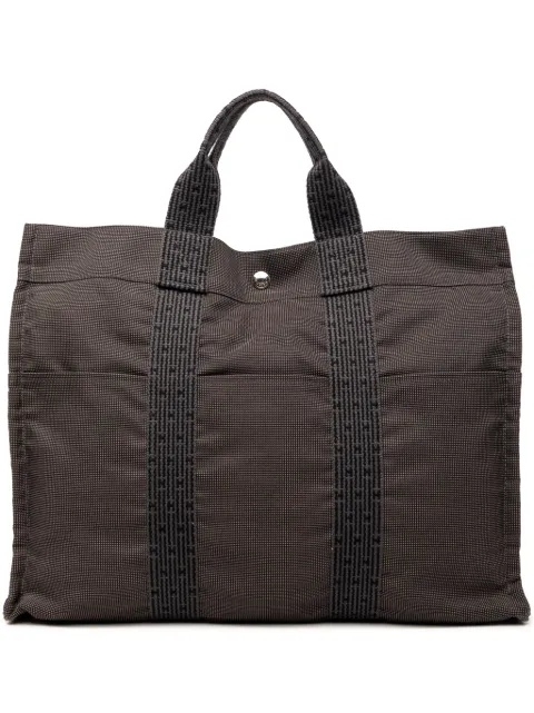 Hermès Pre-Owned 1990-2010 Canvas Herline MM tote bag Brown MOXADPAKGW661UJ5