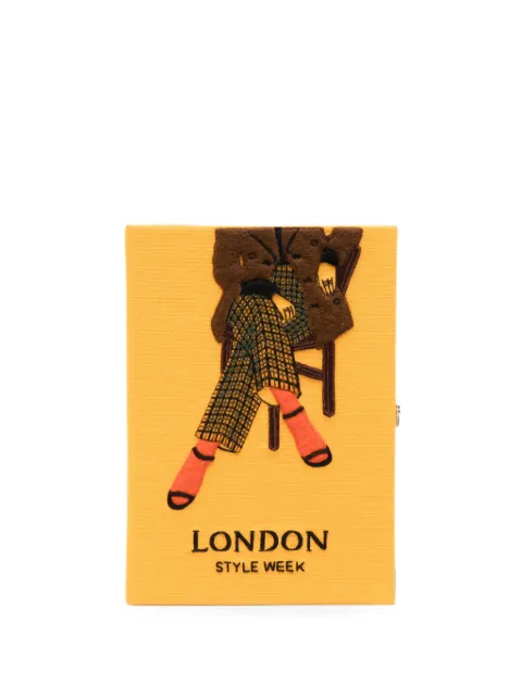 Olympia Le-Tan London Style Week book clutch bag Yellow VOYAGESBC72PT
