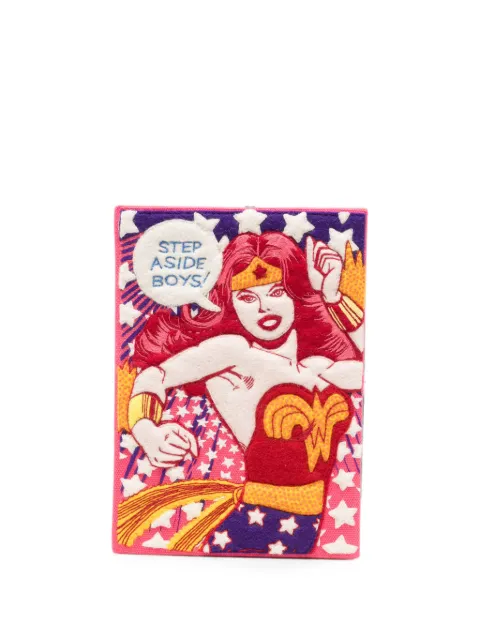 Olympia Le-Tan Wonder Woman embroidered clutch bag Pink WARNERBCLI04SPT