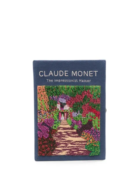 Olympia Le-Tan Claude Monet embroidered clutch bag Blue MUSEUMBC72PT