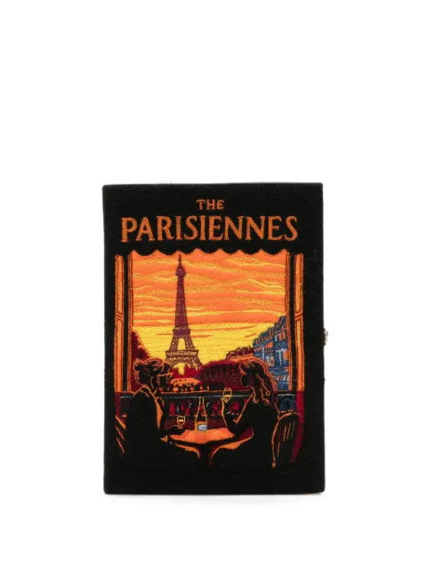 Olympia Le-Tan The Parisiennes book clutch bag Black VOYAGESBC67SPT