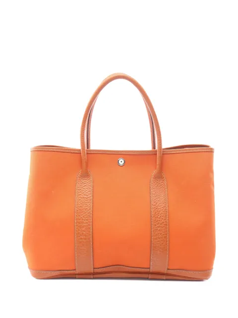 Hermès Pre-Owned 2005 Toile and Negonda Garden Party 36 tote bag Orange N20B6HKN3VUK14XT