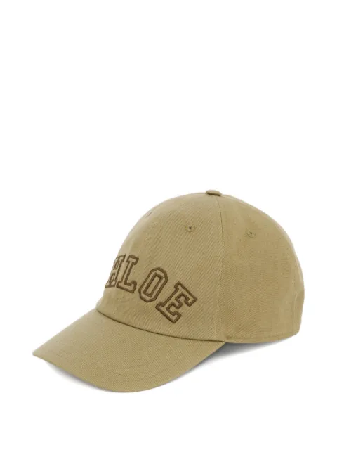 Chloé Chloé Signature logo-embroidered baseball cap Green CH26AHC04CTN