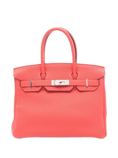 Hermès Pre-Owned 2014 Togo Birkin Retourne 30 handbag Red 4JSU5H3GPFB62WER