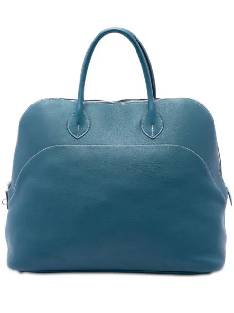 Hermès Pre-Owned 2015 Evercolor Bolide Relax 45 travel bag Blue YH8YXK6W9PZNC0QH