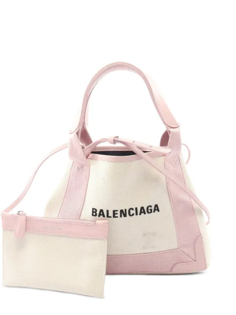 Balenciaga Pre-Owned 2000s Navy Cabas handbag Neutrals 1058788