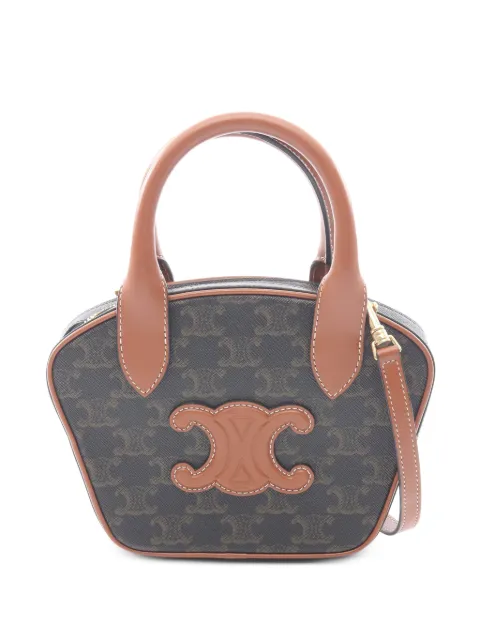 Celine Pre-Owned 2010s Mini Bowling Triomphe handbag Brown 1062441