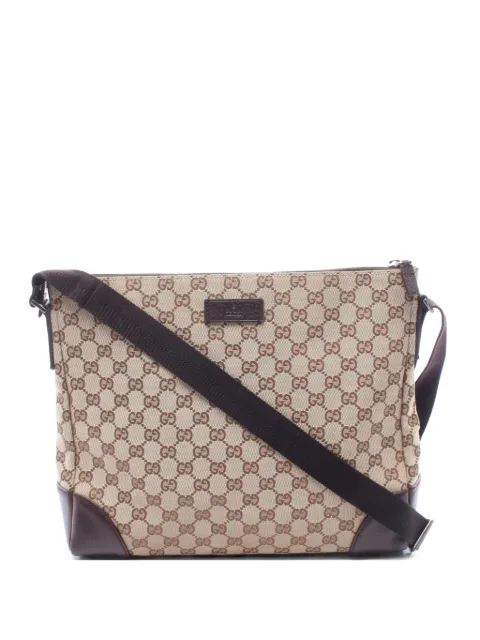 Gucci Pre-Owned 2000s GG canvas shoulder bag Neutrals 1065782