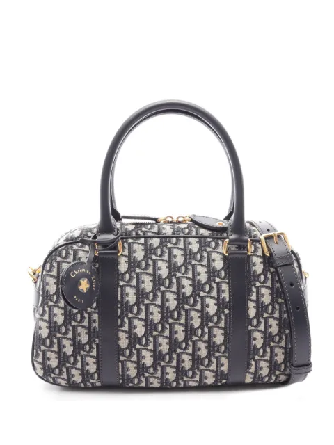 Christian Dior Pre-Owned 2010s D-vibe Oblique bowling tote bag Blue 1073384