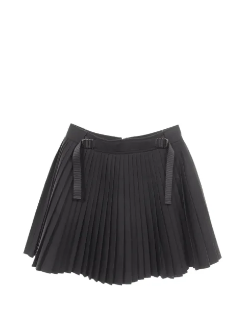 Christian Dior Pre-Owned 2010s pleated mini skirt Black 1050909