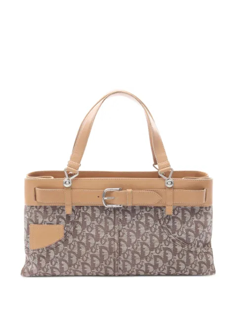 Christian Dior Pre-Owned 2000s Trotter tote bag Brown 1062445