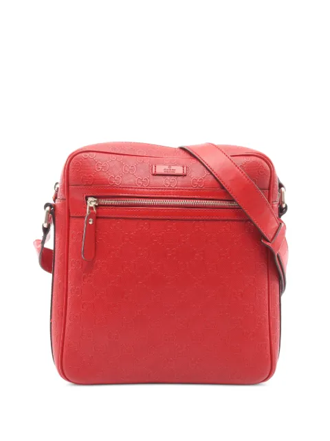Gucci Pre-Owned 2010s Diamante leather shoulder bag Red 1064609