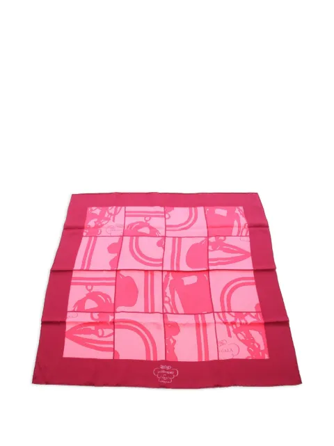 Hermès Pre-Owned En Desordre Carré 70 scarf Pink 1063343