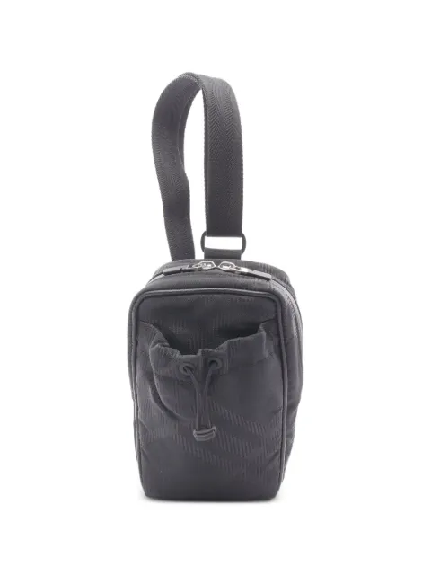 Burberry Pre-Owned 2010s check-pattern belt bag Black 1057496