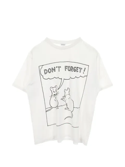Loewe Pre-Owned x Loewe and Joe Brainard 2010s Joe Brainard T-shirt White 1060304