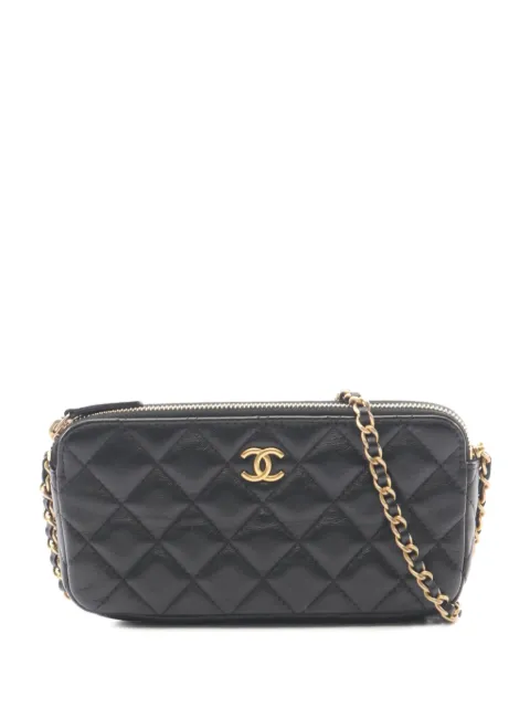 CHANEL Pre-Owned 2019 matelassé chain shoulder bag Black 107292227992534