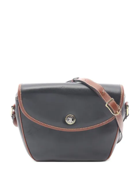 Celine Pre-Owned 2000s Triomphe leather shoulder bag Black 1062449