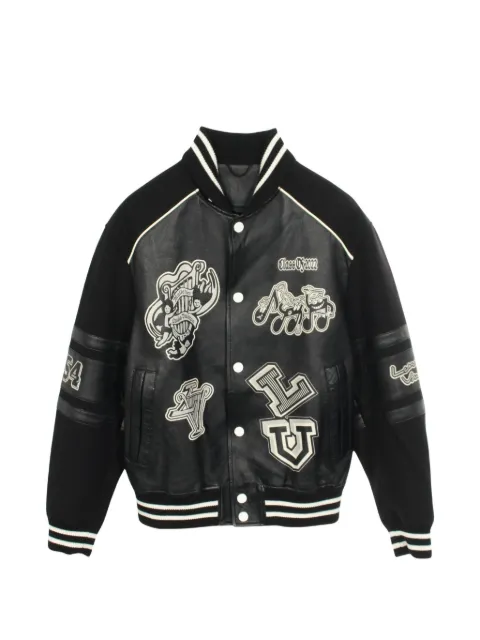 Louis Vuitton Pre-Owned 2010s Varsity Blouson wool bomber jacket Black 1050395