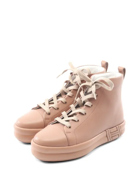 Hermès Pre-Owned 2010s Happiness high-top sneakers Pink 1050490