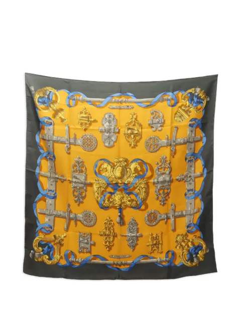 Hermès Pre-Owned 1970 Ferronnerie scarf Yellow 1060334