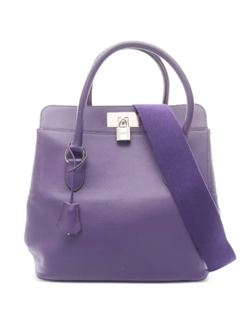 Hermès Pre-Owned 2015 Toolbox 26 two-way handbag Purple 1071996T