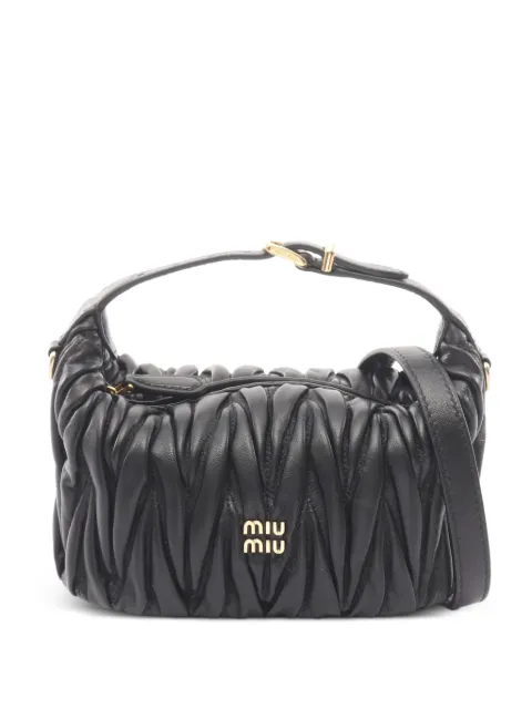 Miu Miu Pre-Owned 2020s Matelassé shoulder bag Black 1070096
