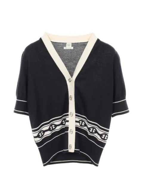 Hermès Pre-Owned 2010s Chaîne d'Ancre cardigan Blue 1055784